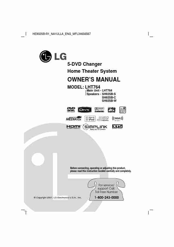 LG Electronics Home Theater System LHT764-page_pdf